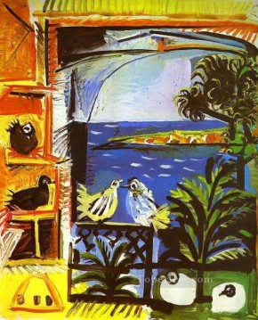 Pablo Picasso Painting - Las palomas 1957 Pablo Picasso